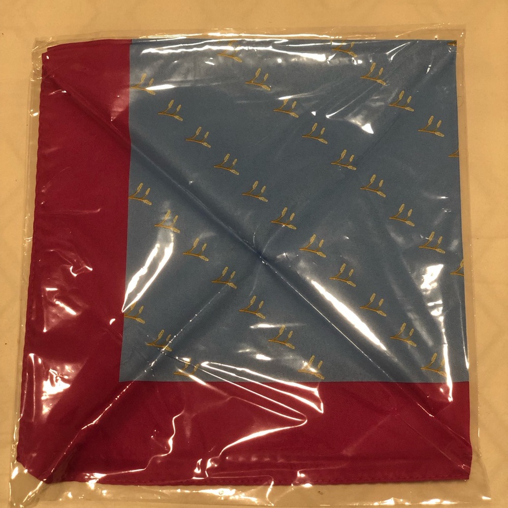 ⚡️ FREE w/purchase Red and Blue Scarf with Gold Accents